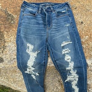 American Eagle Super Hi-Rise Jegging // Size 4 Short